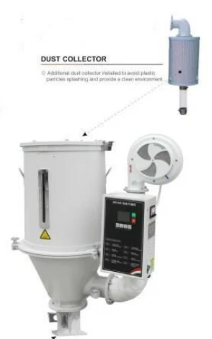 Hot-air Industrial Plastic Granules Hopper Dryer with Dust Collector