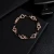 Import Hollow Out Heart Shaped Bracelet Fashion Gold Plated Micro Inlay Crystal Bracelet For Girls from China