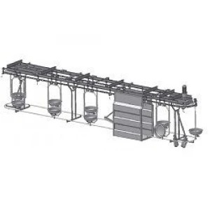 Plate Conveyor for Intestines (Slaughterhouse)