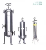 Cartridge filter housing