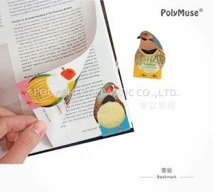 [PolyMuse] Corner Bookmark-Birds-PP 0.18mm-high resolution printing-Made In Taiwan