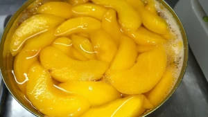 canned yellow peach slices