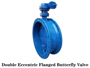 double eccentrice double flange butterfly valve from China PN10/16/25