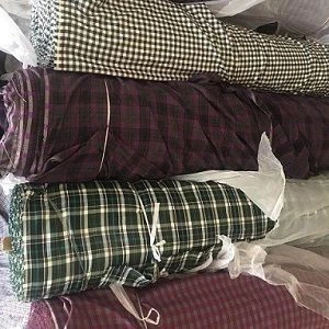 T/R Spandex Check Woven 57/58" -for suiting, about 200gsm
