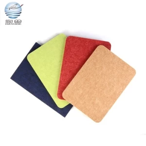 3-25mm thickness fireproof polyester fiber acoustic wall panels soundproofing materials for cinema night club