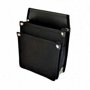 MARUKIN-JIRUSHI Canvas Waist Bag with inside Pocket YK-01 Black