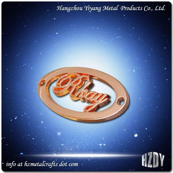 Buy Oval Brass Hard Hat Name Plate from Hangzhou Yiyang Metal Products