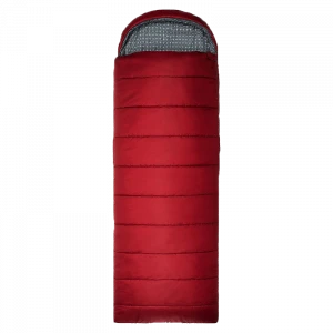 Durable and portable red lint sleeping bag camping envelope sleeping bag