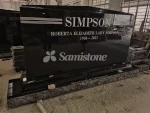 Samistone American Style Slant Granite Tombstone And Monument Factory
