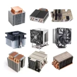 Electronic CPU GPU Fin Heat Sink Fans Cooling