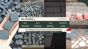 Indonesian Charcoal Briquette For Shisha & BBQ By EASTURA