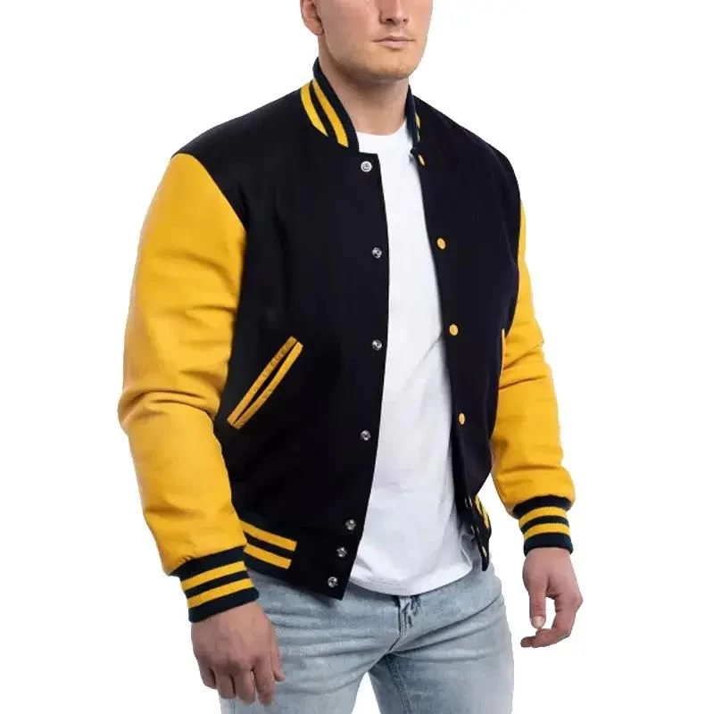 Buy Embroidery Patches Custom Men Letterman Jacket College Jacket