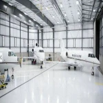 Prefabricated Metal Roof Steel Structure Aircraft Hangar