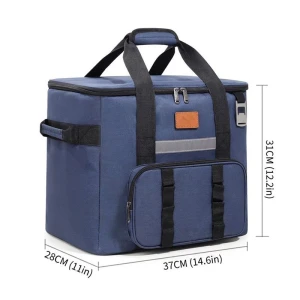 Large‑Capacity Insulated Cooler Bag, Portable  Food Fresh‑keeping Bag Thermal Lunch Box for Outdoor Camping Picnic