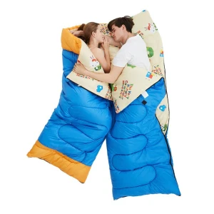 2 or 3 people outddoor sleeping bag, separable and joinable