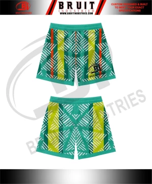 sublimation printing 5 inches inseam double layer polyester gym shorts for men women mesh shorts custom logo
