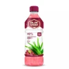 Natural Aloe Vera Juice With Pulp & Red Grape Flavor Beverage Manufacture Viet Nam Free Sample Private Label