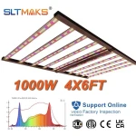 SLTMAKS 4x6Ft 1000W Led Grow Lights with Samsung Leds and Sosen Driver, PPE 2.9 μmol/J