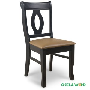 High quality natural rubber wood dining chair products with reasonable price from the factory in Vietnam