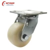 4 inch white nylon casters heavy industrial swivel Top plate caster wheels
