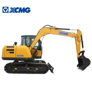XCMG XE80D mini excavator 8 ton China small crawler excavator for sale