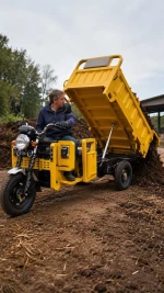 Hydraulic Dump Electric Utility Vehicle for Farms
