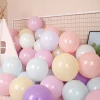 10 inch kids happy birthday party wedding round pastel color pink macaron latex balloons