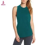100% cotton workout singlet activewear top womens gym tank