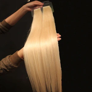 100% human hair European remy tape hair extensions