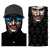 Import 100% polyester custom Elastic Magic Joker Face Multifunctional Tubular Seamless Wear Clown Bandanas from China
