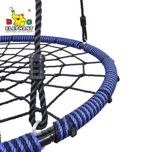 100cm Detachable Foldable Round Nest Rope Webbing Patio Swing