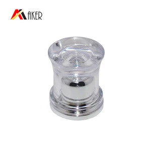 10mm AS and PS plastic acrylic plating screw cap for cosmetic tube