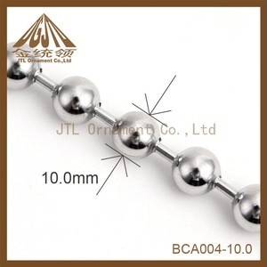 10mm bead chain nickel plated steel