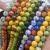 Import 10mm Random Any 10 Colors Picture Painting Loose Round Beads Glass Painting European Style Decoration Beading Accessory from China