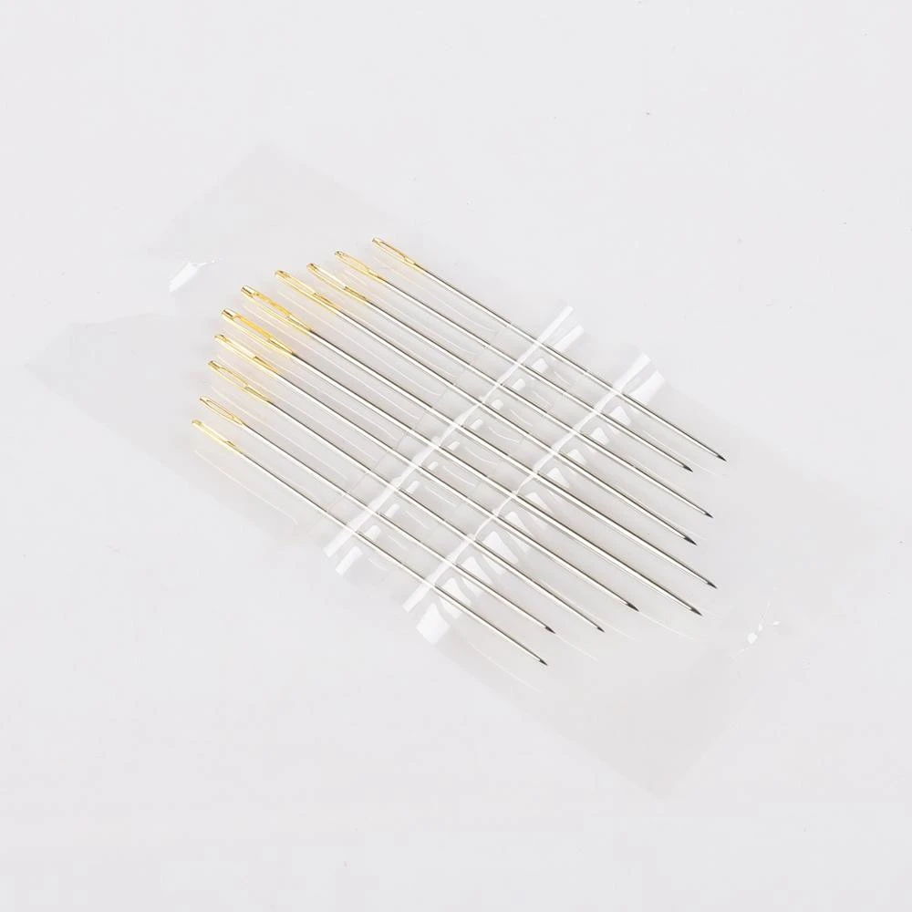 10pcs Stainless Steel sewing needles pins for Needlework Home DIY Crafts Household Handmade Cross stitch Sewing Accessories