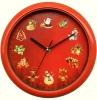 10&quot; Music Theme Clock Musical Note Shaped Wall Clock Musical Instrument Clock