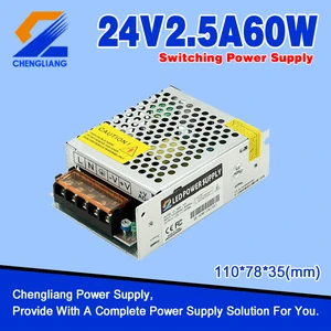 110V/220V ac to dc 12V/24V/36V/48V 5A 60W Led Switch Mode Power Supply and Led Driver with CE FCC Rohs Approved