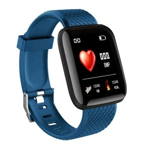116plus Smart Watch Blood Pressure Measurement Waterproof Fitness Tracker Watch Heart Rate Monitor Pedometer Smart Band Men