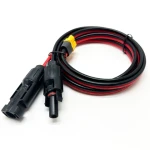 12 AWG XT60 Solar Connector with PVC Cable Charger for Energy Storage Circular Shape 5m Contact Resistance ROHS Certified