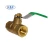 Import 1/2 inch brass float ball valve Industrial FxF brass gas rb ball valve stem with lock plumbing fittings from China