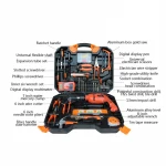 120 pcs household electrical tools and equipment electric tools box with drill power drill tool kit set