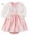 Import 12.2 Guangzhou lovely style 2pcs baby bodysuit clothing sets cardigan 100%cotton baby girl dress kids clothes sets from China