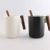 Import 12oz New Arrival  Ceramic Coffee  Mug Cups With Wooden Handle from China