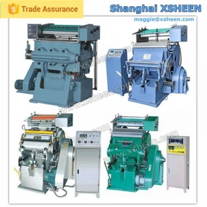 1357 small die cutting press machine, creasing and die cutting machine with foil stamping