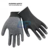 13G Polyester Liner Latex Crinkle Coated Work Gloves Rubber Coated