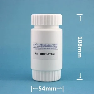 170ml HDPE special shape container for health care product packaging, cylindrical plastic bottle with gear shaped cap