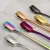 Import 18/8 Stainless Steel Square Head Ice Spoon Household Dessert Titanium Mixing spoon Restaurant hotel coffee spoon from China