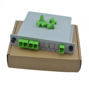 1x16 Splitter LGX Box Cassette Card Inserting SC/APC PLC Splitter Module 1:16 16 Ports Fiber Optical