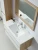 Import 2 Drawers Hanging MDF Antique Sets  Wholesale Specials Bathroom Cabinets Vanity with Side Cabinet from China