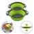 Import 2 Packs 100% non-toxic colander foldable silicone sink strainer  sets from China